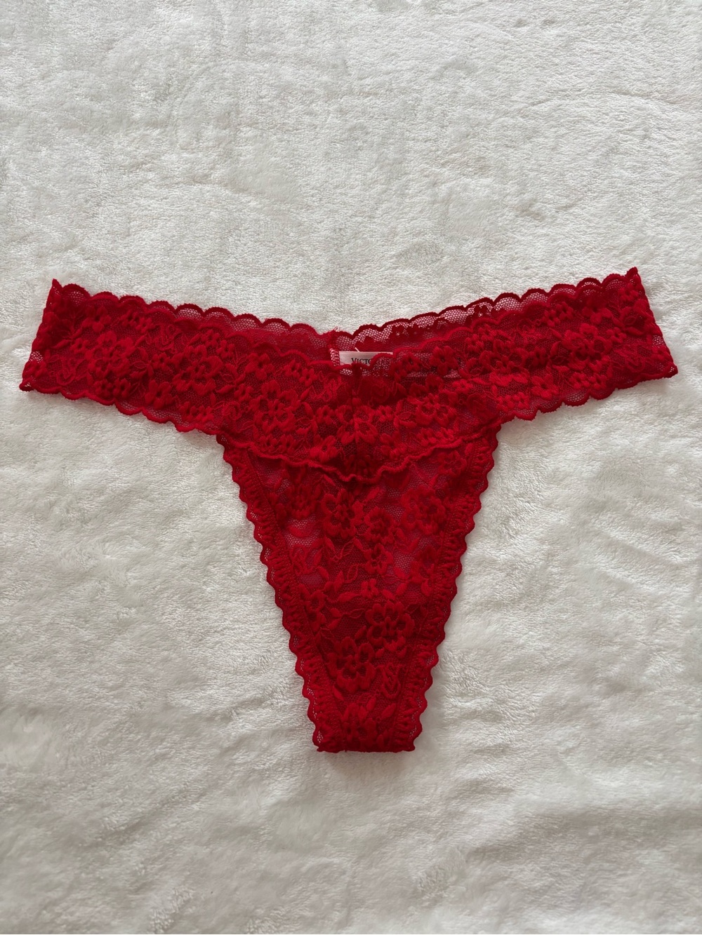 Victoria Secret red lace panties
